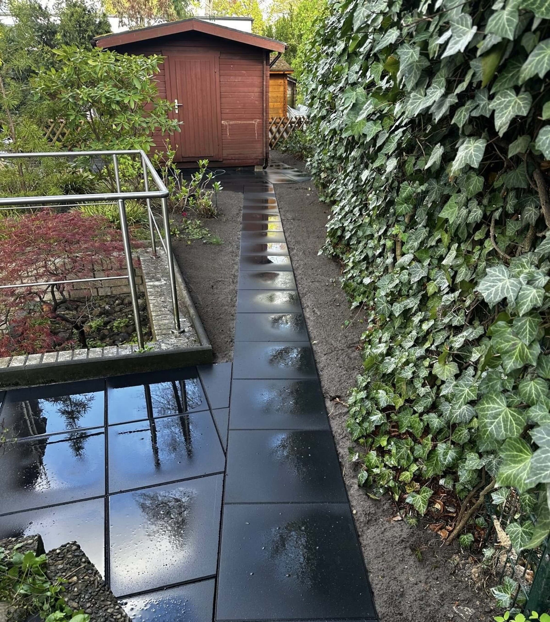 Detailansicht des gleichmäßigen Fugenbildes